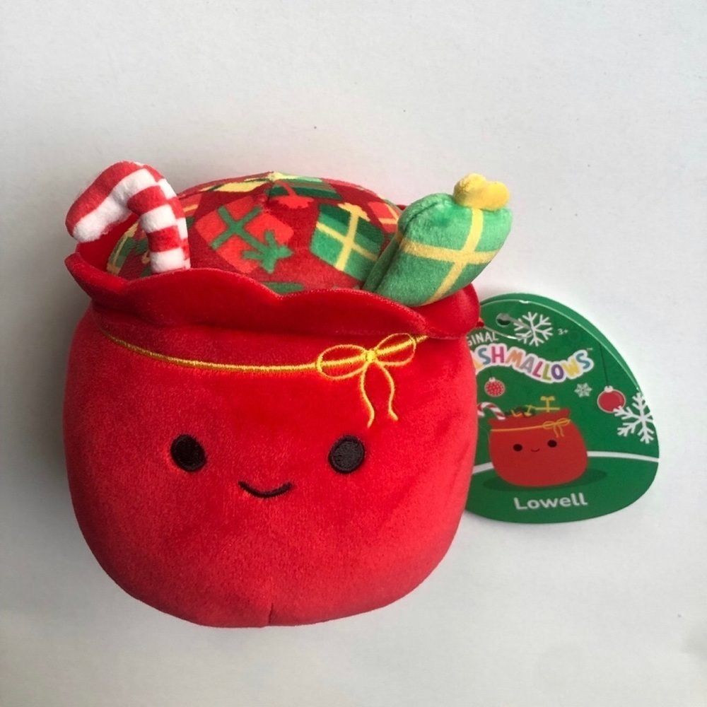 Squishmallows Holiday 5” Lowell the Gift Bag/Santa’s Sack w/Presents -NEW W/TAGS - Picture 2 of 6